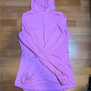 Nike Women's Pink Hoodie Top